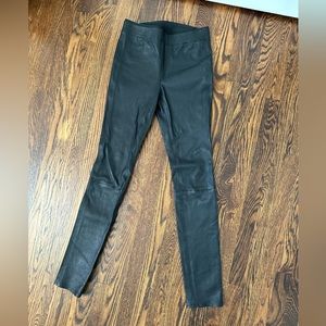 Helmet Lang genuine leather pants